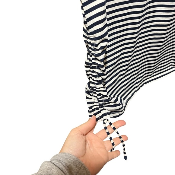 Carve Designs Dawson Rashguard Swim Top Blue and White Striped XL - Picture 3 of 8